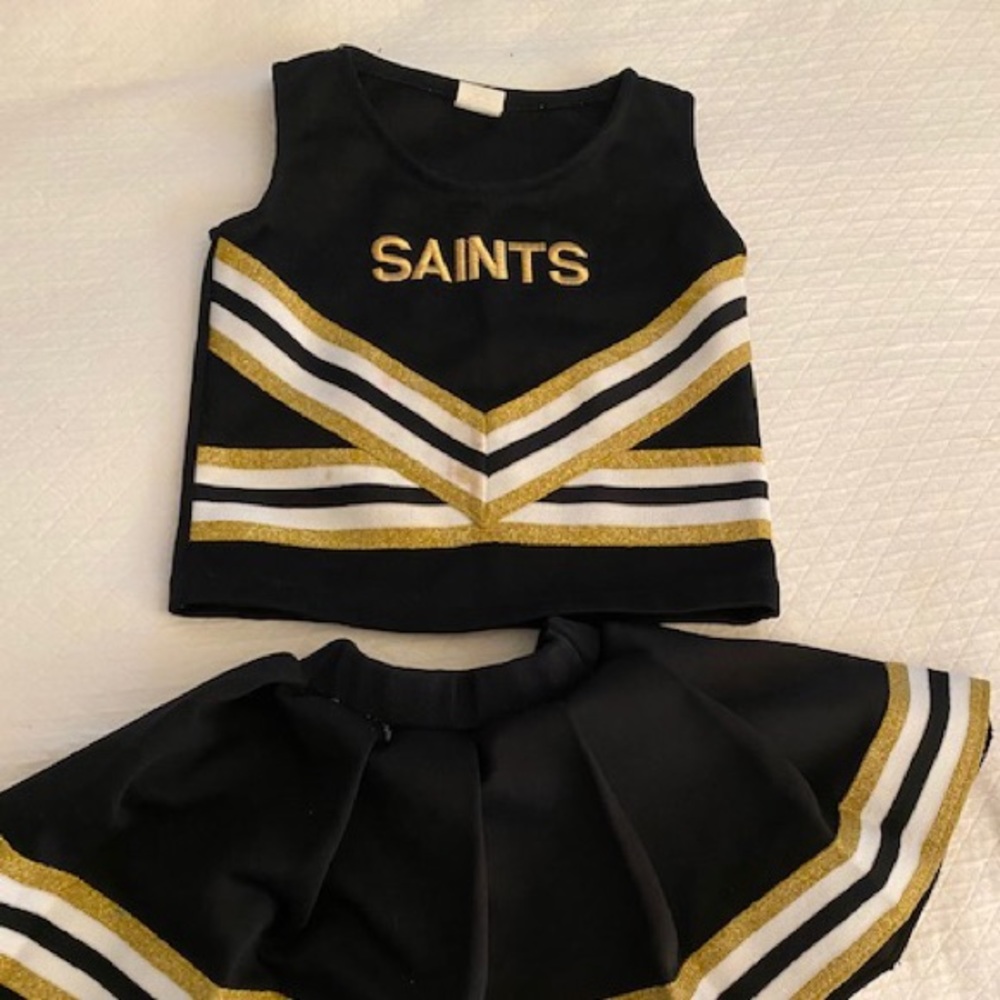 Saints cheerleading outfit toddler